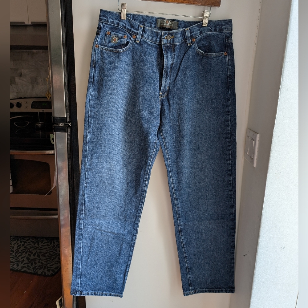 Roots Men’s Bootcut‎ Jeans 36 X 32 100% Cotton blue